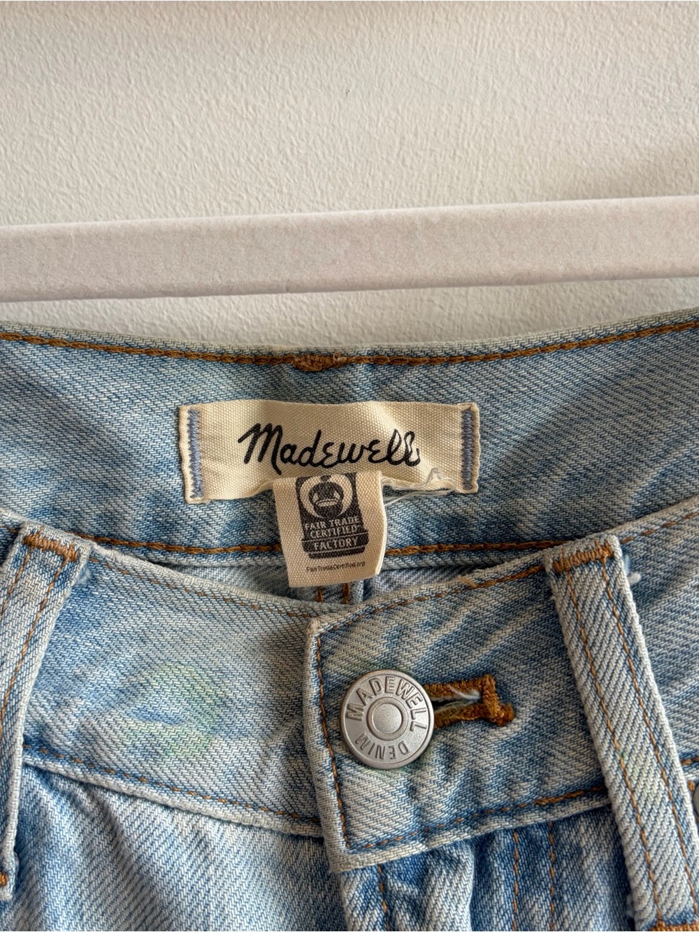 Madewell Light Blue High-Rise Women's Jeans - Perfect Vintage Jean
